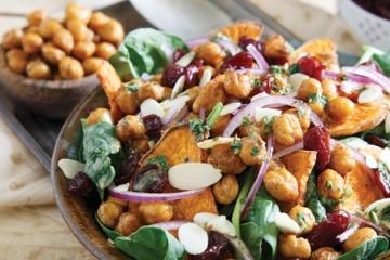 Autumn Salad with Spicy Chickpeas