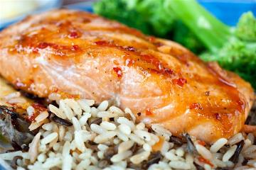 Bourbon-Glazed Salmon