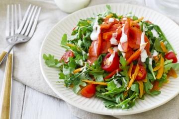 Smoked Salmon and Arugula Salad
