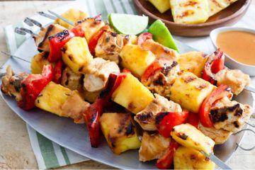 Spicy Pineapple Chicken Kebabs